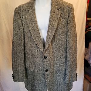 Harris Tweed Handwoven Scottish Wool Jacket 44L